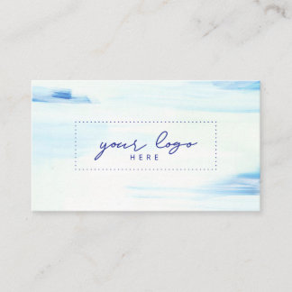 Blauw & Mint Abstract Kunst Logo Visitekaartje
