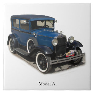 Blauw model A-tegel Tegeltje