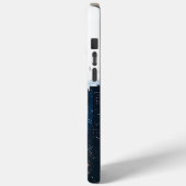 Blauw Modern Cityscape Case-Mate iPhone Case (Achterkant / Links)