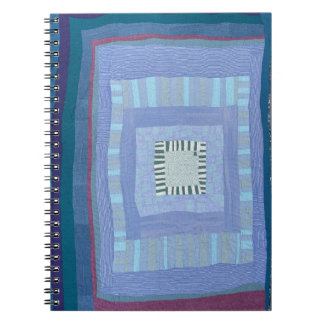 Blauw modern quilt notitieboek