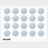 Blauw Modern Regenboog en sterren Wit Baby shower Ronde Sticker (Vel)