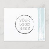 Blauw moderne online winkel Kleine Onderneming Dan Flyer (Achterkant)