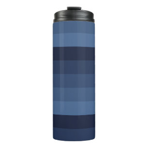 Blauw monochromatisch thermosbeker