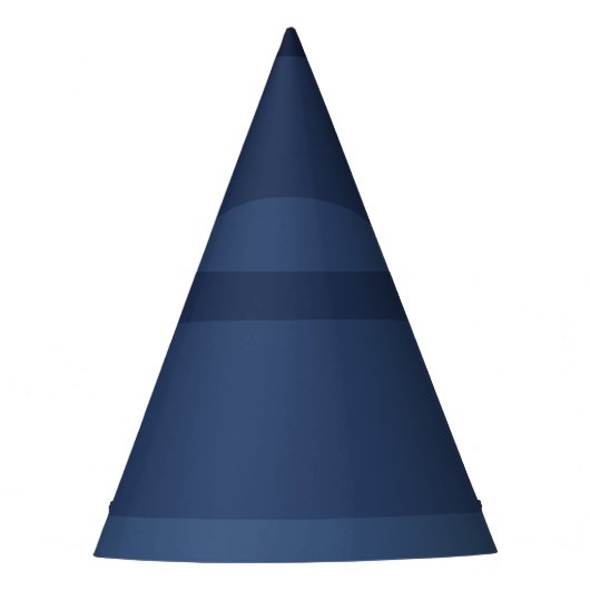 Blauw Monochroom Feesthoedjes (Voorkant)