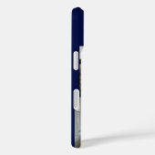 Blauw Monogram 3 Foto collage Case-Mate iPhone Case (Achterkant / Rechts)