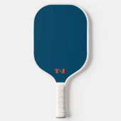 Blauw Monogram Gepersonaliseerd Pickleball Paddle (Voorkant)