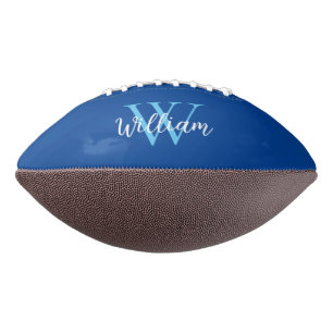 Blauw Monogram Initialen American Football