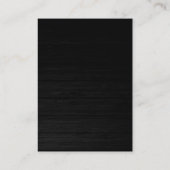 Blauw monogram modern visitekaartje voor de achter (Achterkant)