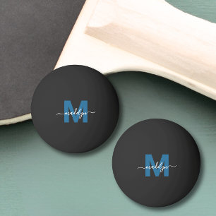 Blauw Monogram Pingpongballen