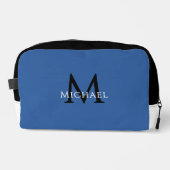Blauw Monogram – Reis voor herenactiviteit golfwee Toilettasje (Voorkant)