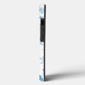 Blauw Monogram Strand Telefoonhoesje Case-Mate iPhone Case (Achterkant / Links)