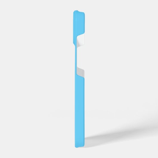 Blauw Monogram Telefoon Case iPhone Hoesje (Linkerkant)