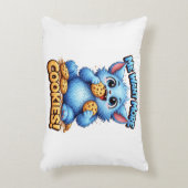 Blauw Monster Accent Kussen (Voorkant(Verticaal))