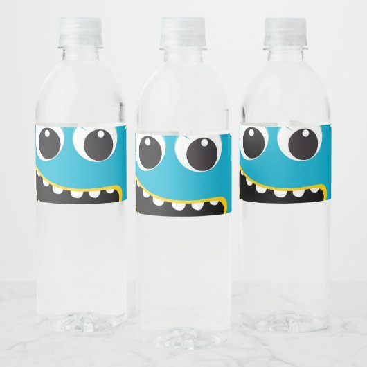 Blauw Monster Water Fles Etiketten (Flessen)