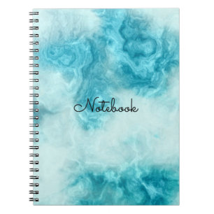 blauw, mooi artsy patroon textieboek notitieboek