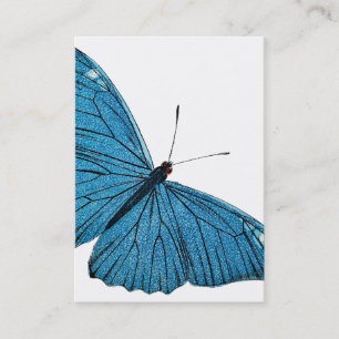 blauw-morfobutterfly-Gepersonaliseerd Sjabloon Visitekaartje