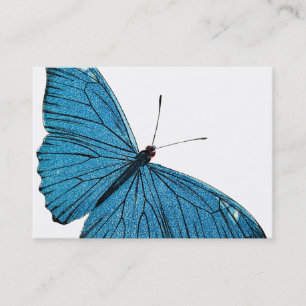 blauw-morfobutterfly-Gepersonaliseerd Sjabloon Visitekaartje