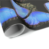 Blauw-Morpho-vlinderwerkpapier Cadeaupapier (Rol Hoek)