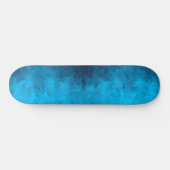 Blauw mozaïek geometrisch patroon skateboard (Horizontaal)