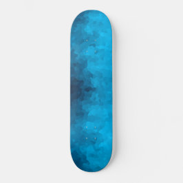 Blauw mozaïek geometrisch patroon skateboard