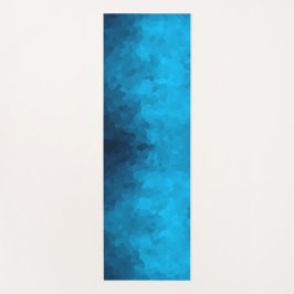 Blauw mozaïek geometrisch patroon yogamat