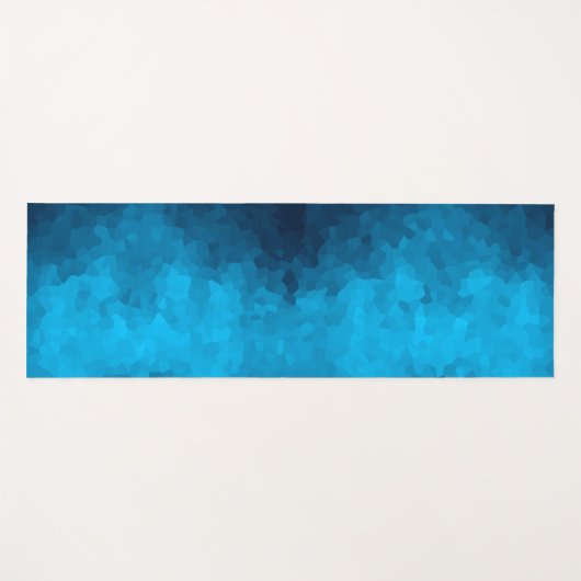 Blauw mozaïek geometrisch patroon yogamat (Voorkant (horizontaal))