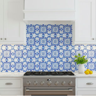 Blauw Mozaïek Italiaanse barokke kunst Tegeltje