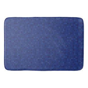 Blauw mozaïek pixelpatroon badmat