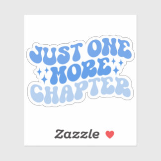 Blauw Multicolored slechts één meer hoofdstuk viny Sticker