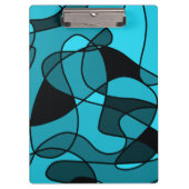 blauw Multomap Patroon 3 Ring-laptop Klembord (Voorkant)