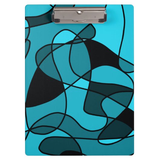 blauw Multomap Patroon 3 Ring-laptop Klembord (Voorkant)