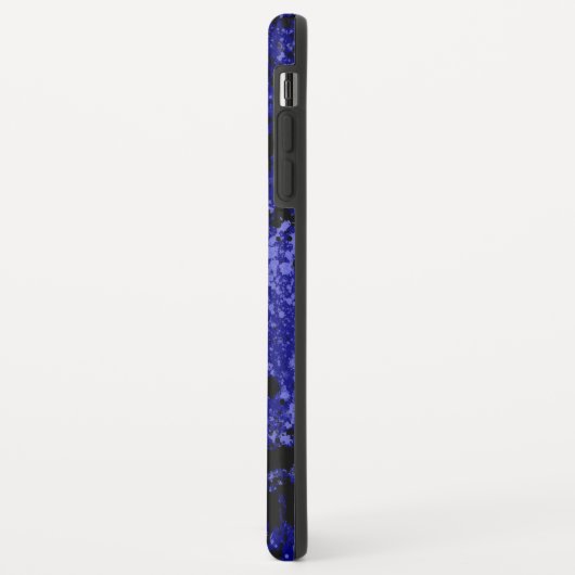 Blauw Muziek Note Symbool iPhone XS Max Hoesje (Achterkant/links)