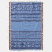 Blauw myceenpatroon deken (Voorkant Verticaal)