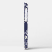 blauw naadloos demaselement Case-Mate iPhone case (Achterkant / Links)