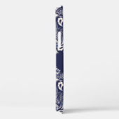 blauw naadloos demaselement Case-Mate iPhone case (Achterkant / Rechts)