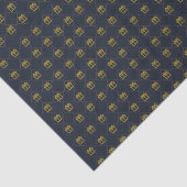 Blauw Naadloze Gift Box Patroon Weefsel Papier (Detail)