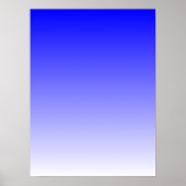 Blauw naar wit verloop poster (Voorkant)