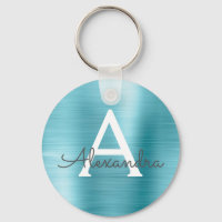Blauw namaak roestvrij staal monogram