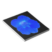 Blauw Nasturtium-notebook Notitieblok (Schuin)