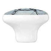 Blauw Nautisch Gevoelig Keramische Knop (Zijkant)