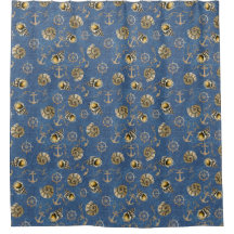 blauw nautisch patroon