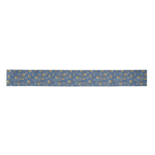 blauw nautisch patroon lint
