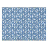 Blauw Nautisch Toile Tafelkleed (Voorkant (Horizontaal))