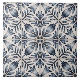 Blauw Nederlands Delfts patroon Tegeltje