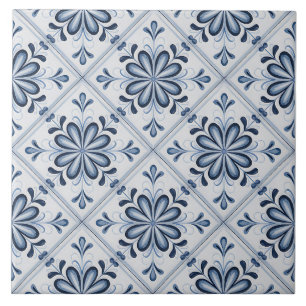 Blauw Nederlands Delfts patroon Tegeltje