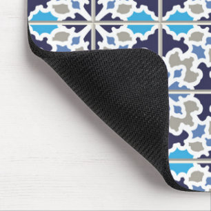 Blauw Nederlands Ijs Kristal Tegel Patroon Muismat