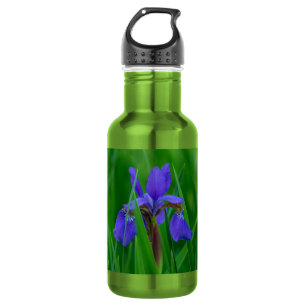 Blauw Nederlands onder roestvrijstalen waterflens Waterfles