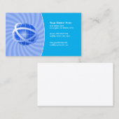 Blauw netwerk visitekaartje (Voorkant / Achterkant)