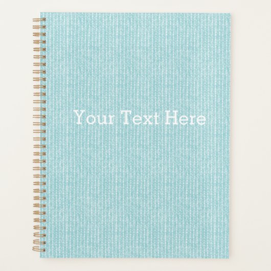 blauw nit geïnspireerd planner (Voorkant)