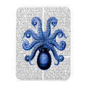 blauw octopus 1 onderzijde magneet (Verticaal)